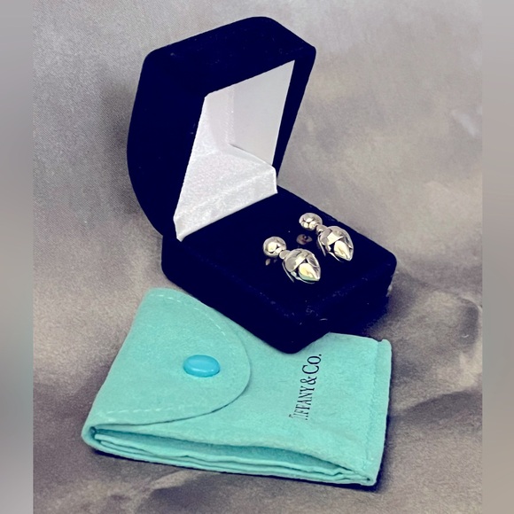 TIFFANY & CO.  and JOHN HARDY Sterling Silver Drop Post Earrings with bag - Picture 2 of 5
